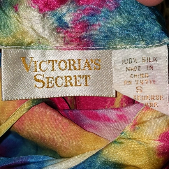 Tie dye silk slip dress Victoria's secret small - Picture 6 of 7